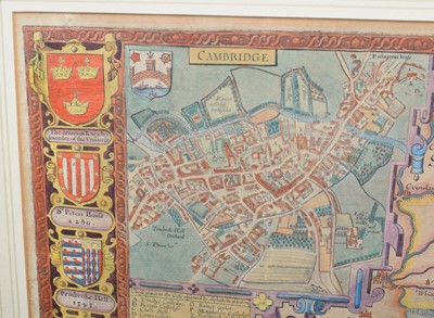 Lot 52 - John Speed, Cambridge, map.