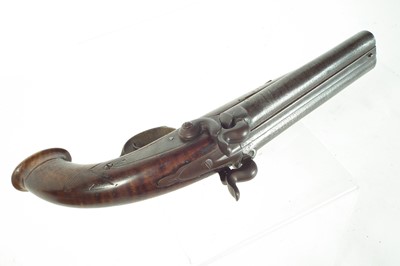 Lot 219 - Belgian percussion Howdah pistol