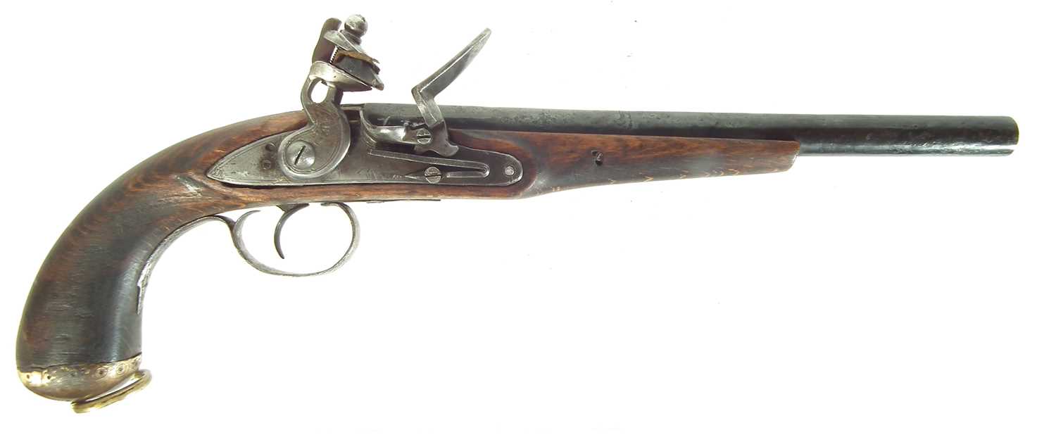 Lot 228 - Composed flintlock pistol