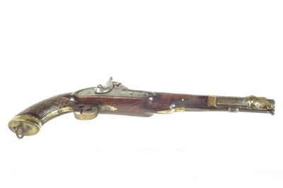 Lot 212 - Indian percussion holster pistol