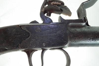 Lot 231 - Flintlock pocket pistol by Griffin