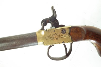 Lot 234 - Large percussion pocket pistol