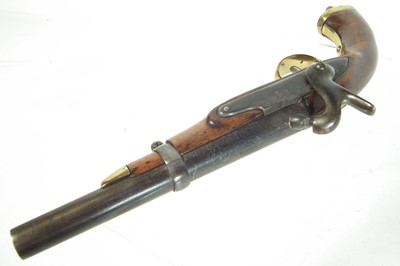 Lot 206 - Belgian percussion holster pistol