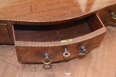 Lot 338 - George III mahogany dressing table mirror
