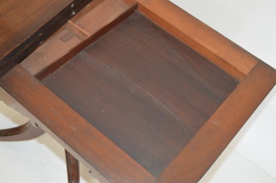 Lot 414 - George III mahogany fold over tea table
