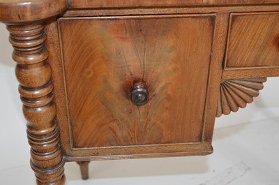 Lot 413 - William IV mahogany side table or dressing table