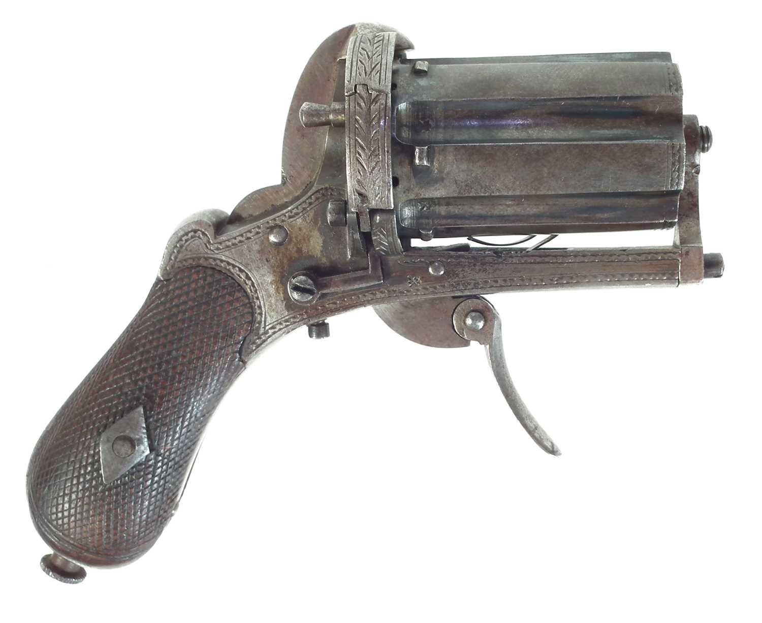 Lot 249 - Pinfire pepperbox revolver