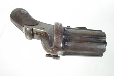 Lot 249 - Pinfire pepperbox revolver