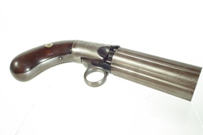 Lot 245 - Percussion pepperbox revolver