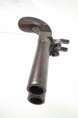 Lot 238 - Percussion double barrel pocket pistol