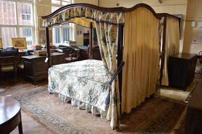 Lot 440 - Mid 19th century mahogany framed four-poster bed