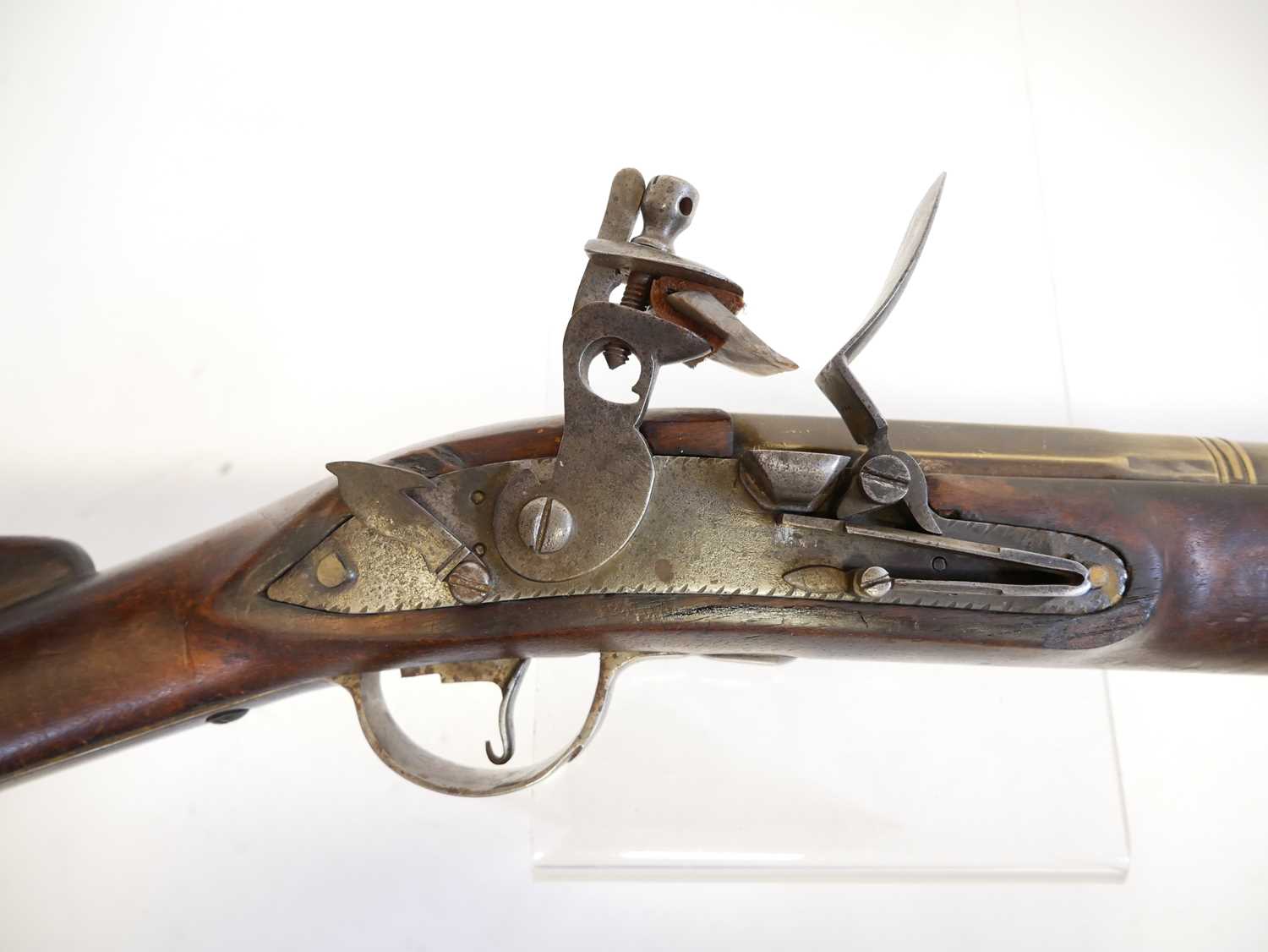 Lot 347 - Modern deactivated flintlock blunderbuss