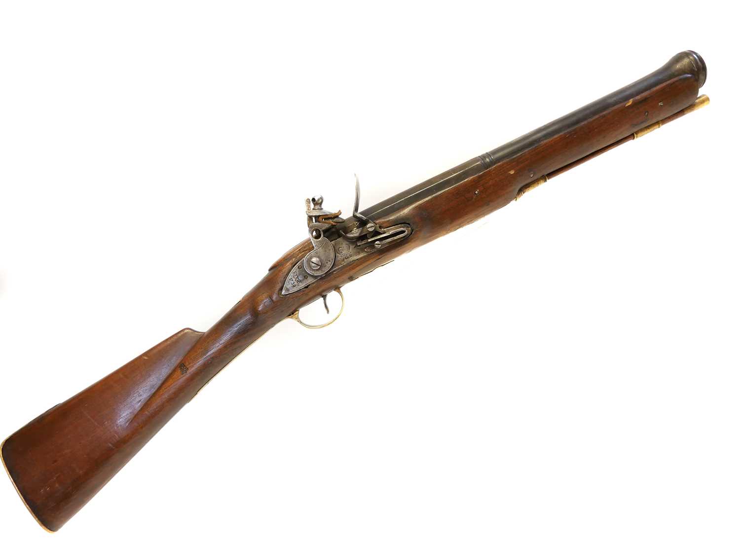 Lot 350 - Modern deactivated flintlock blunderbuss.