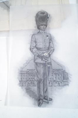 Lot 180 - Album of Charles Stadden military drawings.