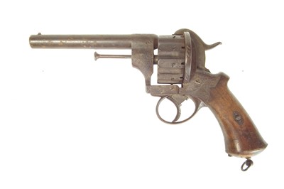 Lot 21 - Lafaucheux pinfire 10 shot 11mm revolver