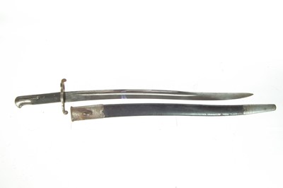Lot 70 - Martini Henry 1860 pattern Yataghan sword bayonet