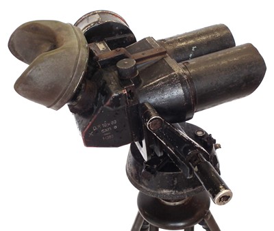 Lot 176 - Pair of WWII German Flak / Artillery binoculars