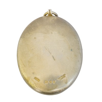 Lot 18 - A silver gilt and enamel masonic locket