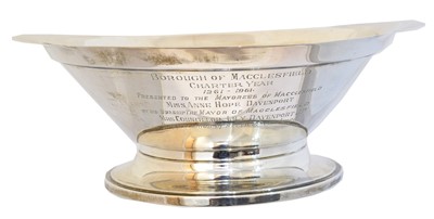 Lot 147 - An Art Deco silver presentation bowl