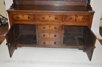 Lot 334 - 18th-century oak North Wales dresser