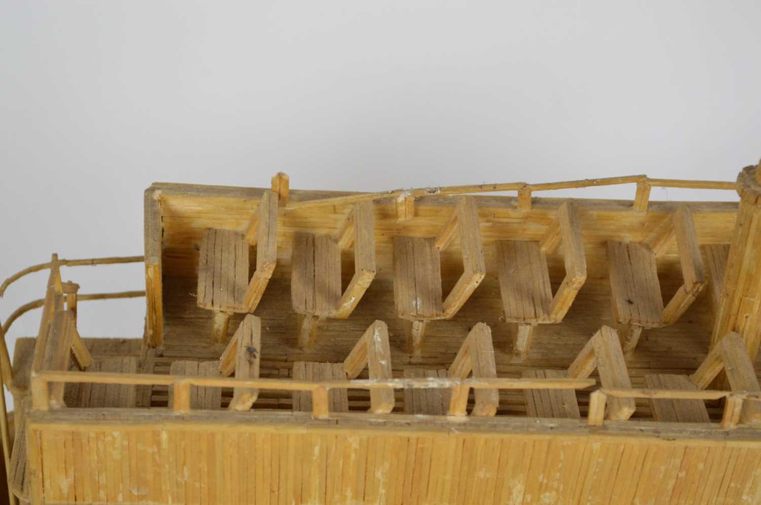 Lot 75 - Three matchstick models
