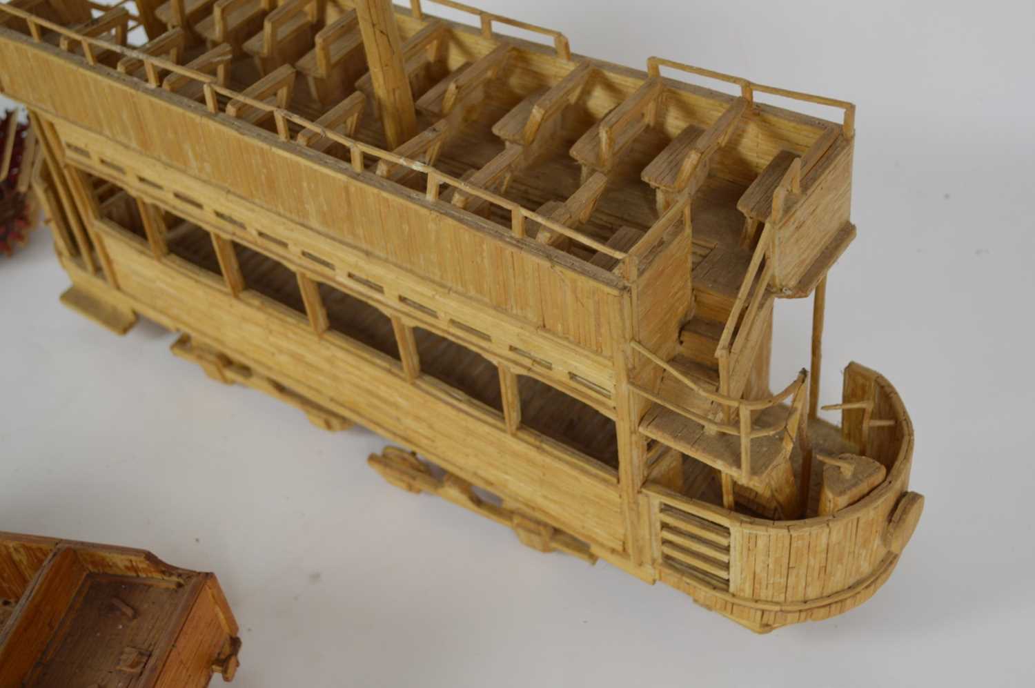 Lot 75 - Three matchstick models