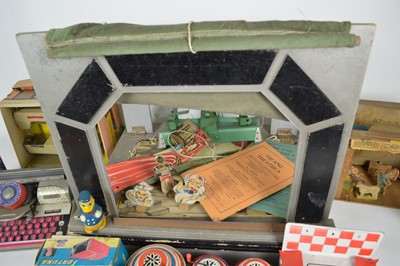 Lot 107 - Selection of items including instruments and theatre-related toys