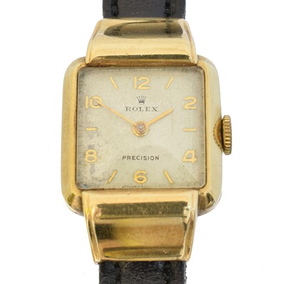 Lot 187 - A 9ct gold Rolex Precision wristwatch