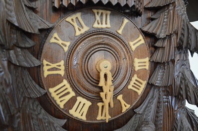 Lot 148 - Bavarian Black Forest Long Case Cuckoo Clock