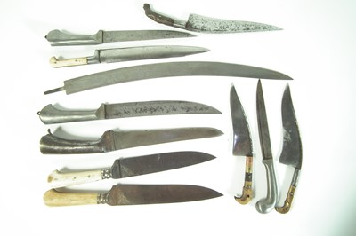 Lot 73 - Collection of eleven Persian knives