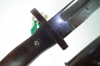 Lot 34 - Irish Mannlicher bayonet and scabbard