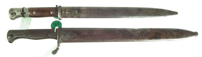Lot 59 - Two German bayonets and scabbards