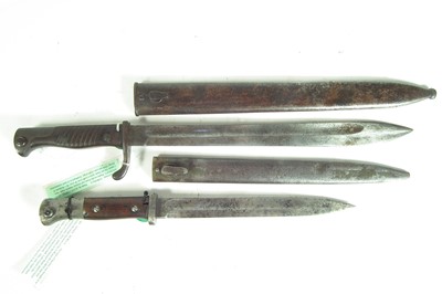 Lot 59 - Two German bayonets and scabbards