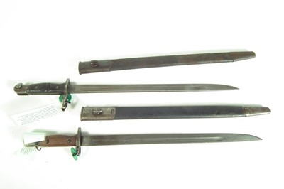 Lot 56 - Two British / American bayonets and scabbards