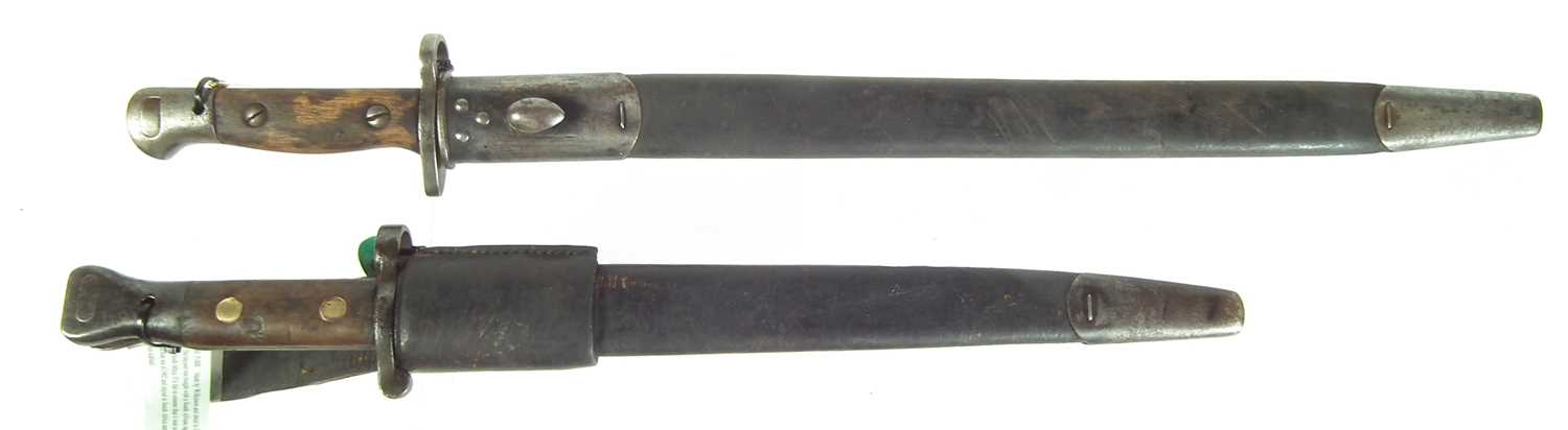 Lot 65 - Two British bayonets and scabbards