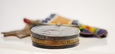 Lot 195 - WWI medal trio and one other