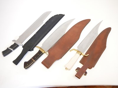 Lot 92 - Three 20th century bowie knives