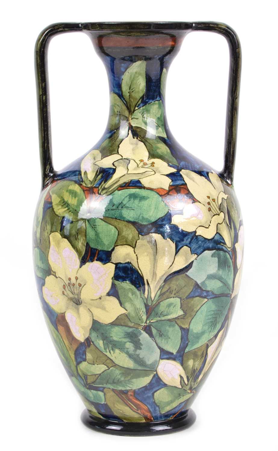 Lot 119 - Doulton Lambeth Twin Handled Vase
