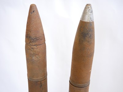 Lot 125 - Two inert German WWII PAK 40 shells