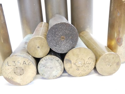 Lot 344 - Nineteen artillery shell cases