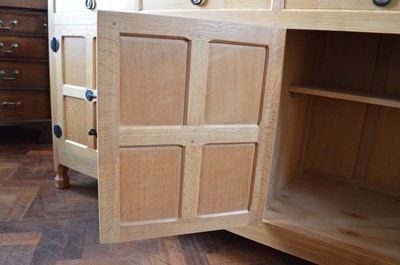 Lot 166 - Mouseman Oak Display Dresser