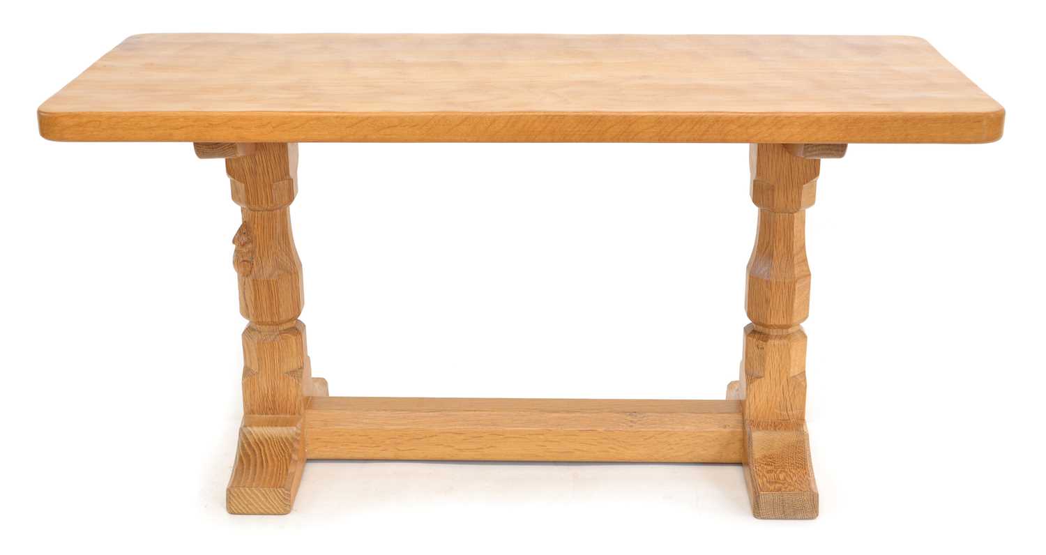 Lot 163 - Mouseman Adzed Refectory Coffee Table