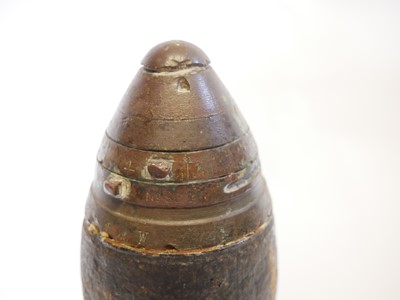 Lot 309 - Inert British 13pr round, one other 75mm projectile.