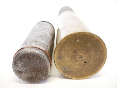 Lot 309 - Inert British 13pr round, one other 75mm projectile.