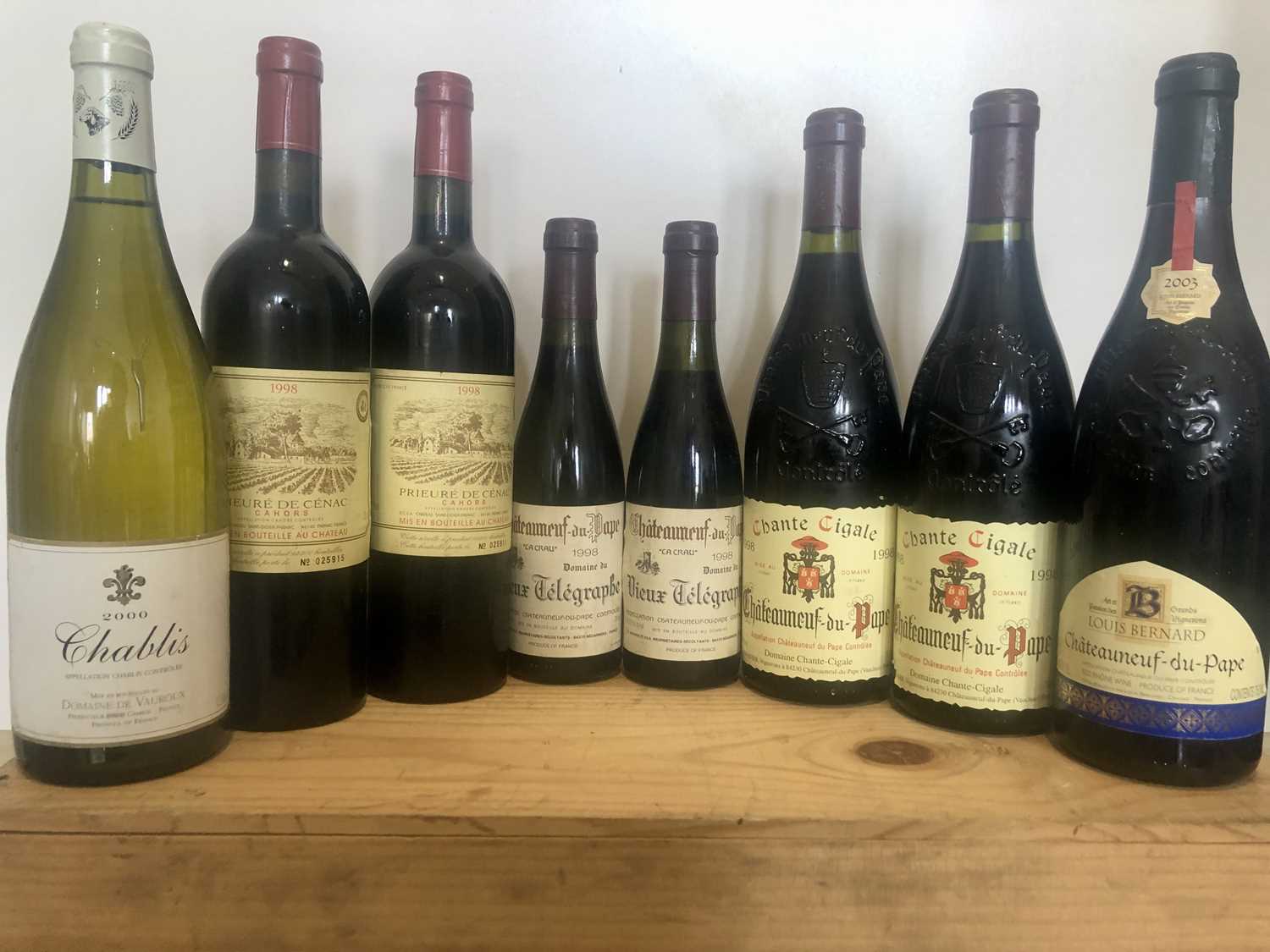 Lot 1 - 8 bottles including half bottles mixed lot good french ‘fine’ wines