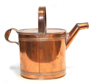 Lot 304 - Large Victorian copper watering can