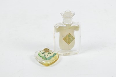 Lot 100 - Two early 20th Century Muguet Perfume Bottles