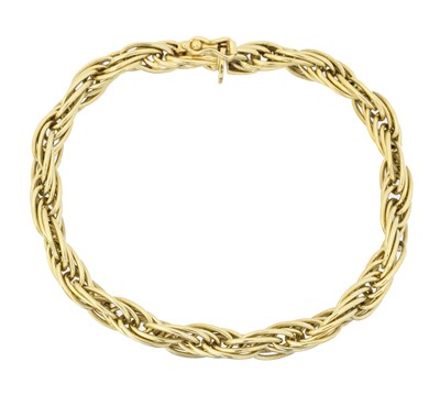 Lot 25 - An 18ct gold bracelet