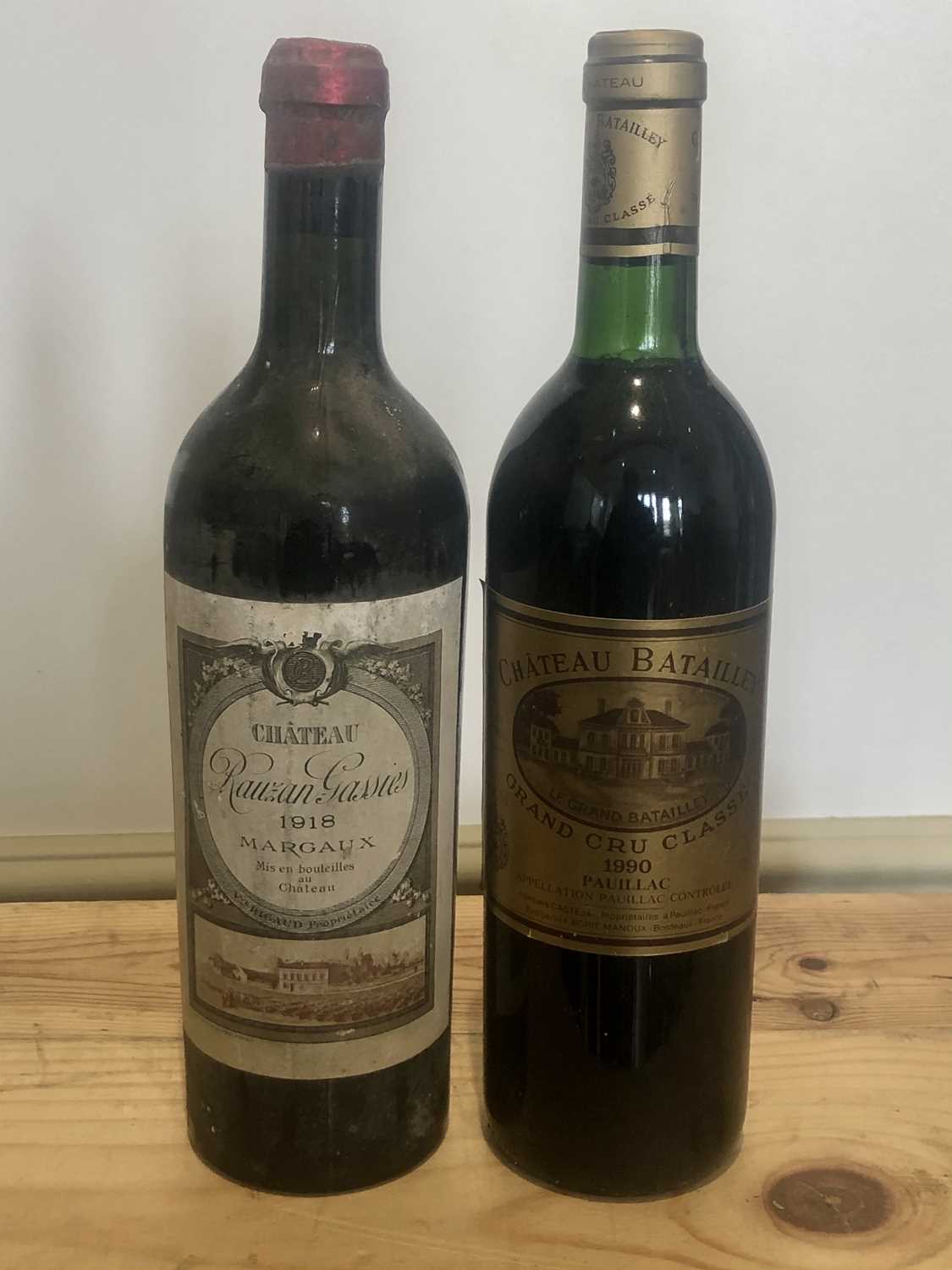 Lot 22 - 2 Bottles  Fine and Rare old Vintage Classified Growth Claret