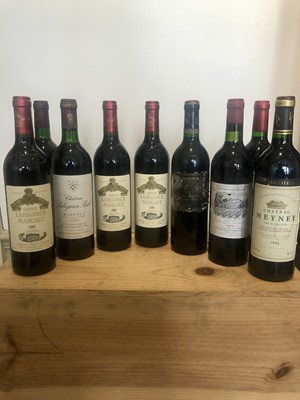 Lot 19 - 9 Bottles Mixed Lot Fine and Mature Claret to include Grands Crus Classes comprising